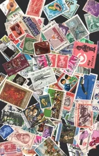 USED +110 STAMPS MIXED WORLDWIDE STAMPS (343)