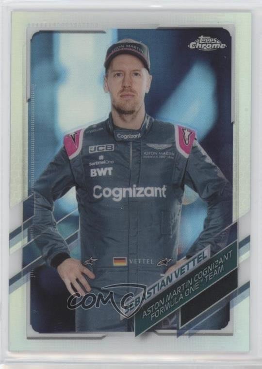 2021 Topps Chrome Formula 1 F1 Racers Refractor Sebastian Vettel #7