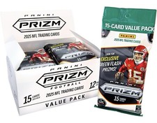2025 Panini Prizm Football NFL Factory Sealed 12 Pack Fat Value Pack Box