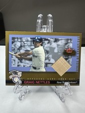 Fleer 2002 Fall Classic Graig Nettles Gold /100 Game-Used Bat Yankees HOF 