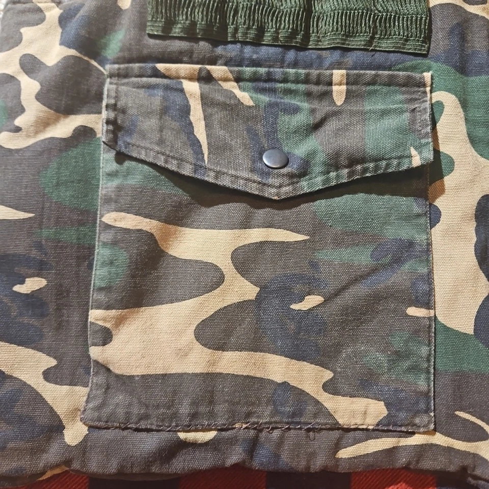 Vintage Game Winner Vest Mens XL Camo Buffalo Plaid Reversible Shooter Hunters - Image 2 of 4