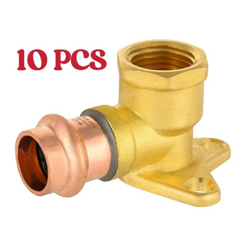10 PCS EFIELD 1/2" Copper Press Fit x 1/2" Female NPT Drop Ear  Elbow Fittings