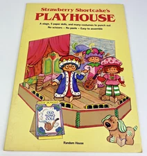 Strawberry Shortcake Playhouse Paper Dolls Random House Uncut 1980 Book READ