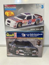 2 lot 1/24 model kit set Dale Earnhardt #3 Revell Goodwrench & #8 Rick Wilson
