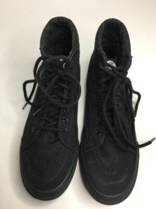 triple black vans high top