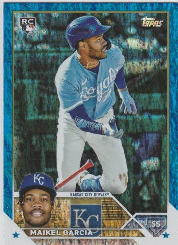 2023 Topps Update Blue Foil Maikel Garcia RC 989/999 Kansas City Royals #US144