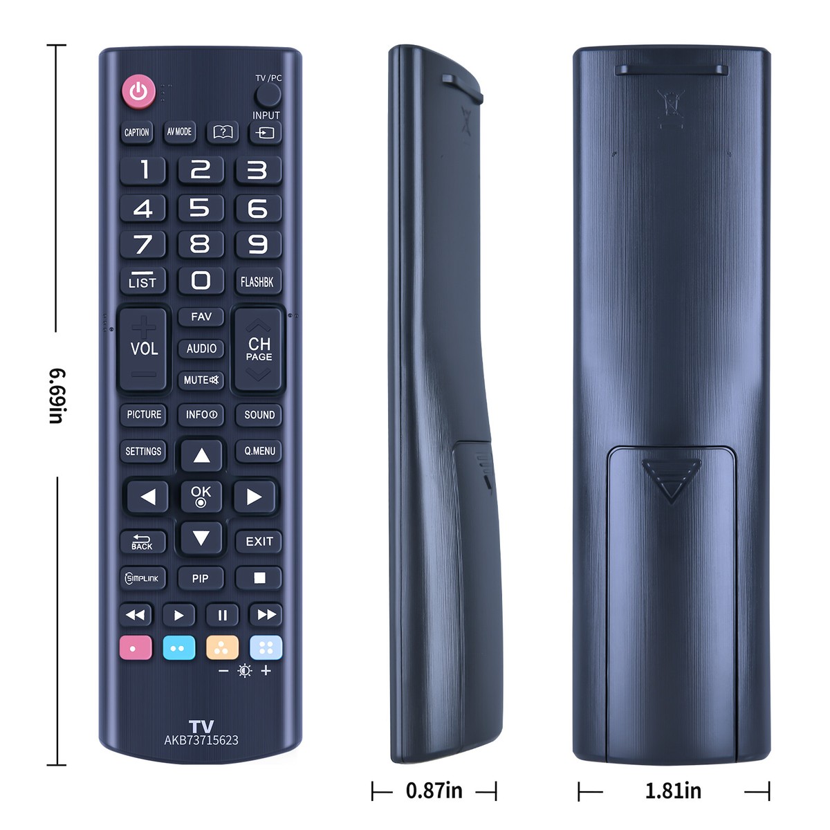 Telecomando AKB73715623 Per TV LG 26LN4500 28LN4500 24LN451B 29LN451B - TCNOUMT Wireless - Foto 2