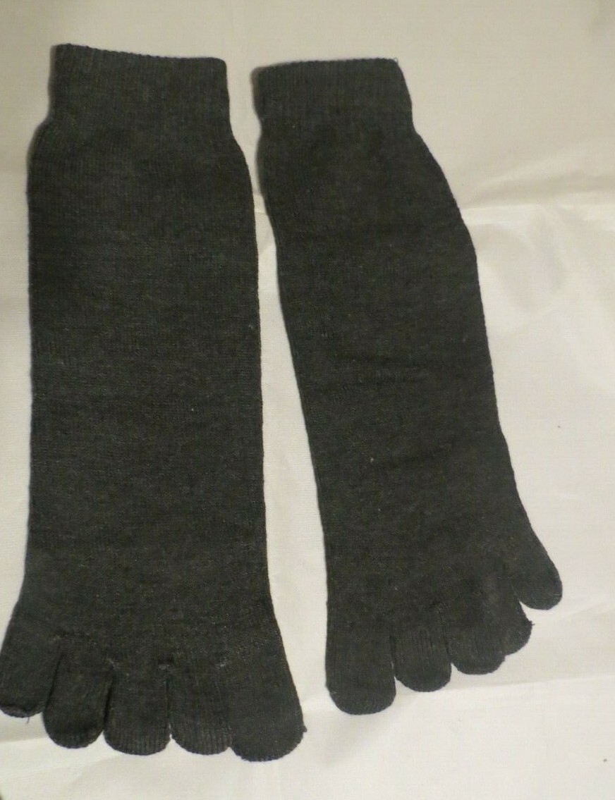 Very Soft Novelty Toe Socks New Gray/ Black UNISEX 1 Pair One Size eBay