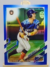 Kenshi Sugiya 2021 Topps Chrome NPB Blue Refractor #212 /150 Hokkaido Nippon-Ham