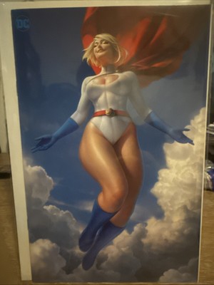 POWER GIRL #1 * NM+ WARREN LOUW STORE VIRGIN VARIANT ACTION COMICS MINIMAL TRADE