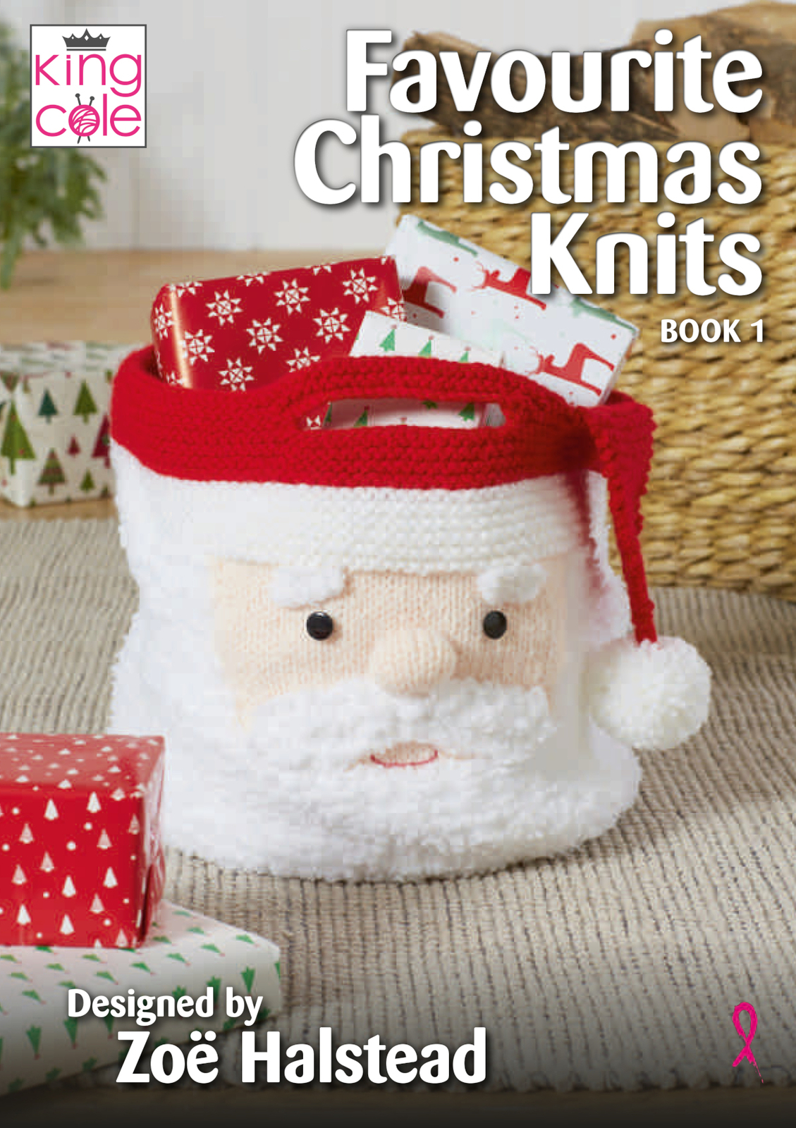 King Cole Favourite Christmas Knits Book 1 Wreath Gift Bag Stocking Decorations - Image 3