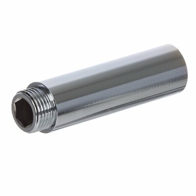 Chrom Latz Hahn Verlängerung feste Länge 1/2'' x 80 mm Stecker auf Buchse Verbinder