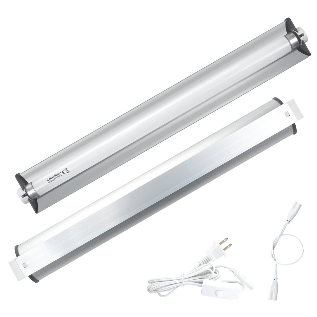 T8 Strip UVB UVA Reptile Lighting Fixture with 18-Inch 15