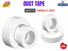 Duct Tape, Heavy Duty Strong Cloth Tape, 48mmx25m, White