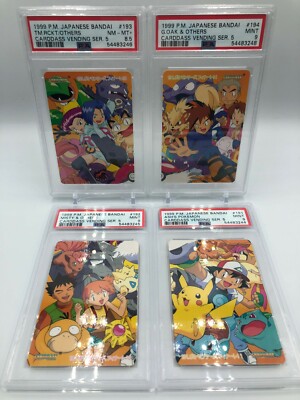 PSA9 8.5 Pokemon Japanese Bandai Carddass set Charizard #191 #192