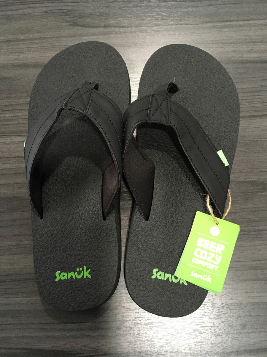 Yoga Joy Flip Flops Chancletas Sanuk Beer Cozy Big Tall