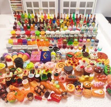 Lot 30 Piece Dollhouse Miniature Wine Food Drink 1:6 - 1:12 Scale Decor  toy