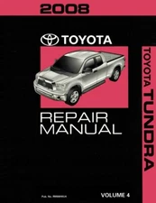 2008 Toyota Tundra Shop Service Repair Manual Volume 4 Only