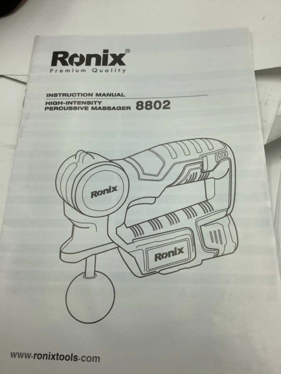 Ronix 12V Deep Tissue Percussion Massager Blue Massage Gun Deep Tissue Muscle