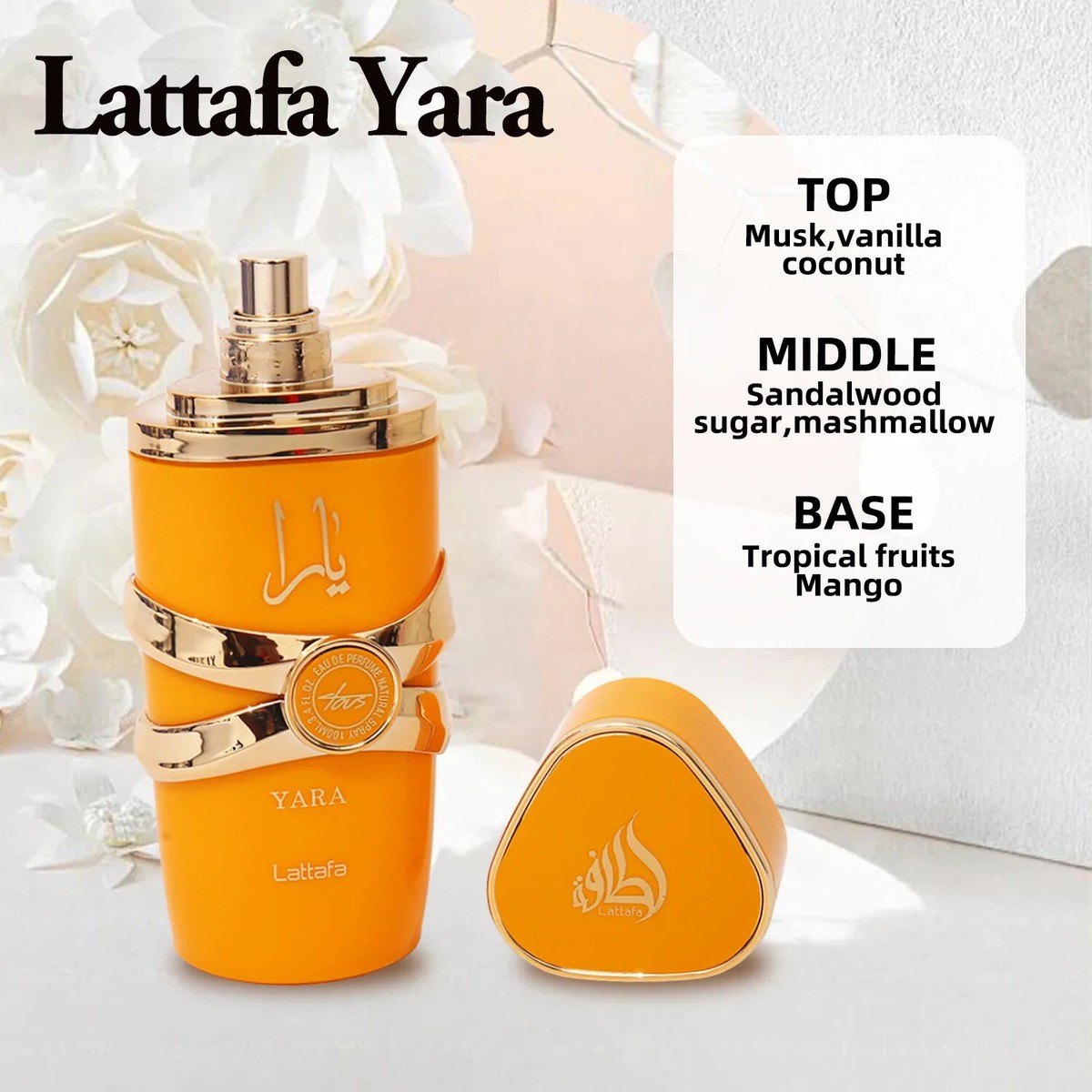 Lattafa Asad Bourbon Perfumes Emirates Originals Yara Women Water