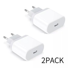 2 Fast Charging USB C Wall Charger European Travel Plug Adapter Power For iphone