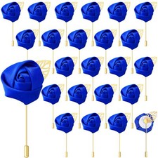 24 Pcs Groom Boutonniere Rose Boutonniere Wedding Buttonholes Pocket Boutonni...