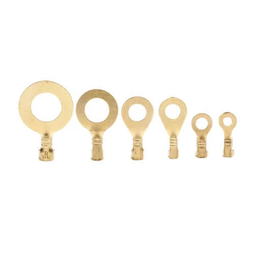 300-tlg Set Ringkabelschuhe Messing Crimp Ringösen Ringzungen Satz M3-M10 - Bild 9 von 15