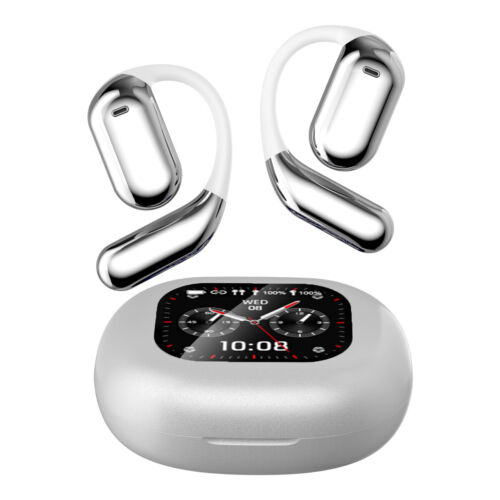 New Open Ear Headphones TWS True Wireless Open Ear Earbuds Ear Hook 40H Playtime - Picture 23 of 23