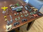 Misc Wwii Military Army Solider Figure Toys Tim-Mee Marx Horses Canoe Indians