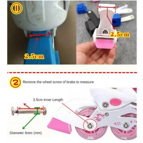 Inline Skate Bremse Ersatz - Bremsklotz Für Kinder Rollschuhe, Einfach Zu Wechseln