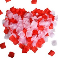 Silk Rose Flower Patel Valentine ENGAGEMENT Confetti Bedroom PETALS Party Decor