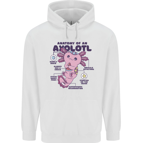 Axolotl Anatomy Childrens Kids Hoodie - Picture 12 of 55