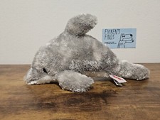 Aurora Plush Dolphin Bottle Nose Gray Stuffed Animal Furry Lovey Soft Toy EUC