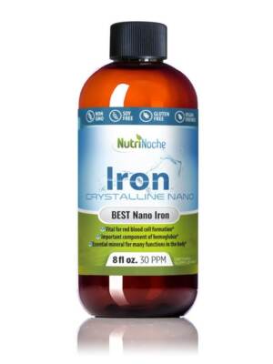 Liquid Iron by NutriNoche 99.99% Pure Nano Iron Mineral Supplement - Made in USA