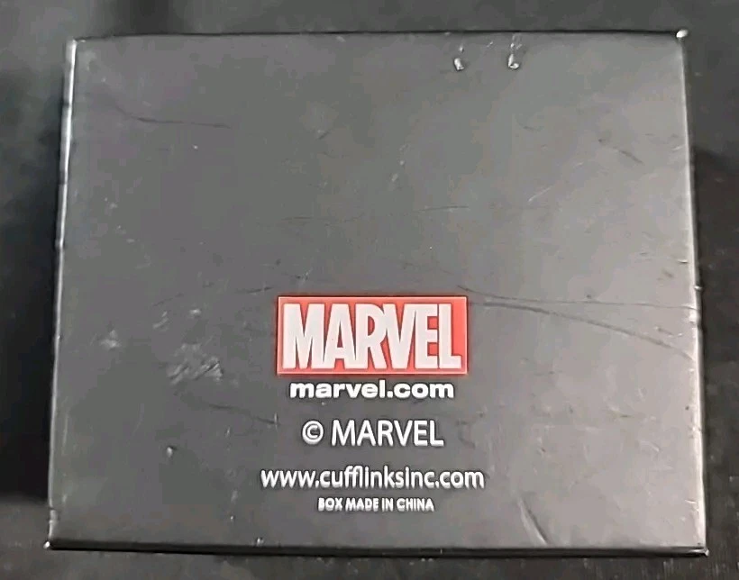 Juego de gemelos Black Panther para hombre, Marvel Comics, caja abierta nueva Foto 4 de 4