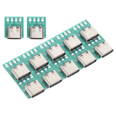 12Pc USB C-Splitter Board PCB-Konverterplatine Anschlussplatine Für Datenleitung