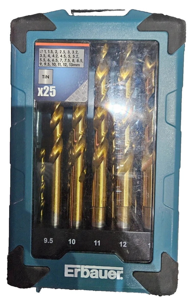 Erbauer drill bit set hot sale