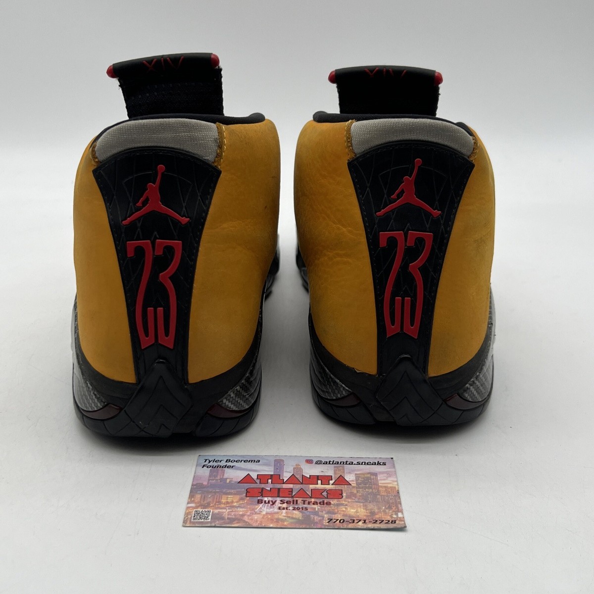 Size 11.5 - Air Jordan 14 Retro Reverse Ferrari Yellow Black