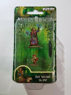 Boy Wizard & Imp - D&D - Wizkids Wardlings Miniatures Pre-Painted