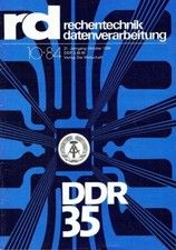 Rechentechnik Datenverarbeitung 35 Jahre DDR Heft 10 ESER Robotron 1984