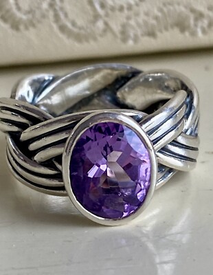 Original Pandora Ring zusammengebunden Amethyst. sehr selten. Größe 52