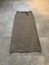 mango basics long straight skirt maxi Dark beige 12 eur44 Falls 304flatA NWT