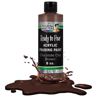 Pouring Masters Chocolate Brown 8-Ounce Bottle Water-Based Acrylic Pouring Paint