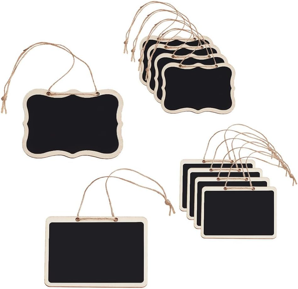 2 Stile Klein Kreidetafel Zum AufhäNgen 10 StüCk Kreidetafel Klein Zum Beschrift-image