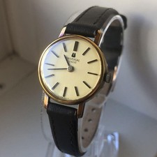 Reloj Universal Geneve Trabajo Cuerda Manual Dorado Marfil Mujer Vintage Regalo mzmr A
