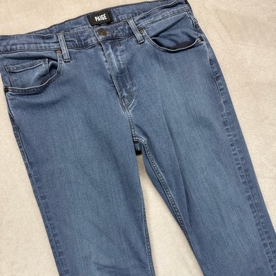 Paige Jeans Men's 33 Federal Slim Fit Longford Dark Wash Blue Stretch Denim