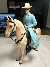 Vintage 1950s Hartland Lone Ranger and his horse, Silver