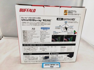 Buffalo UHD BD Portable Blu-ray Drive - Black (BRUHD-PU3-BK) for