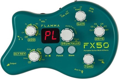 FLAMMA FX50 Practice Guitar Pedal Multi Effects Pedal Mini Portable *NEW*