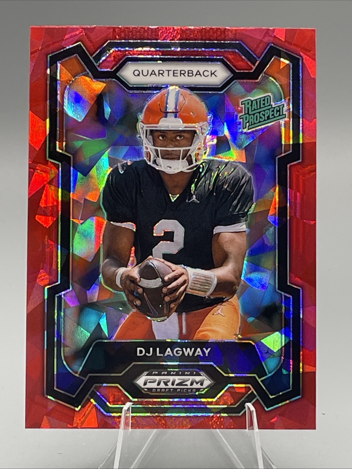 2024 Panini Prizm Draft Picks - DJ Lagway #182 Red Ice Prizm (RC)